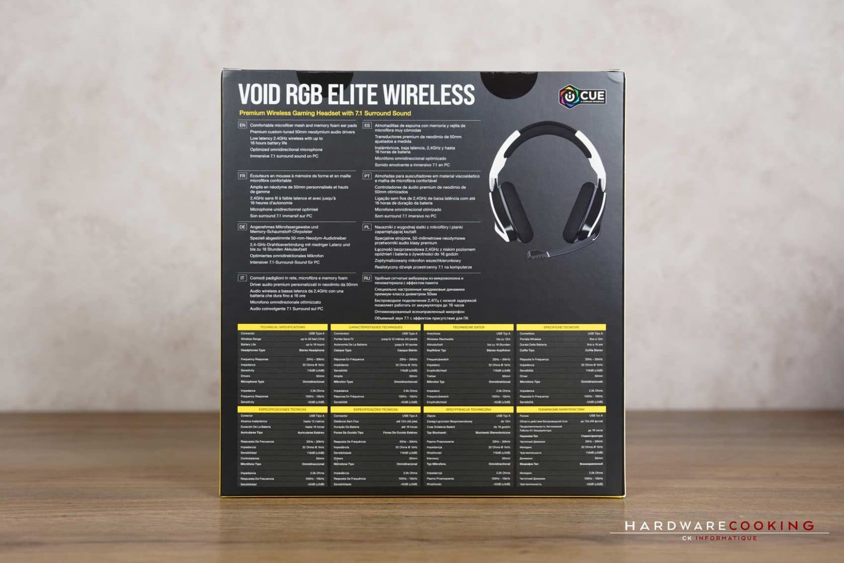 Corsair Gaming VOID RGB ELITE Wireless (blanc) - Micro-casque