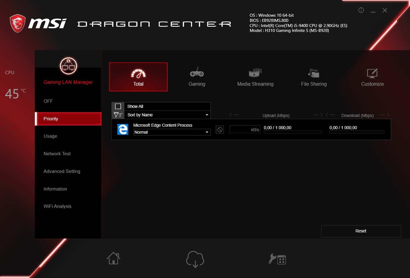 dragon center for laptop